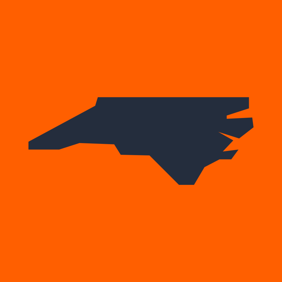 Outline of the state of North Carolina