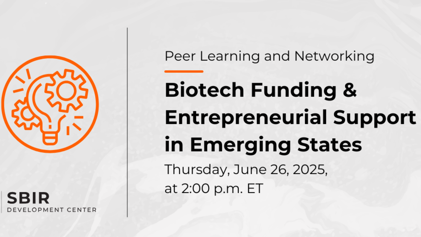 PLAN - Biotech Funding & Entrepreneurial Resources in Emerging States 