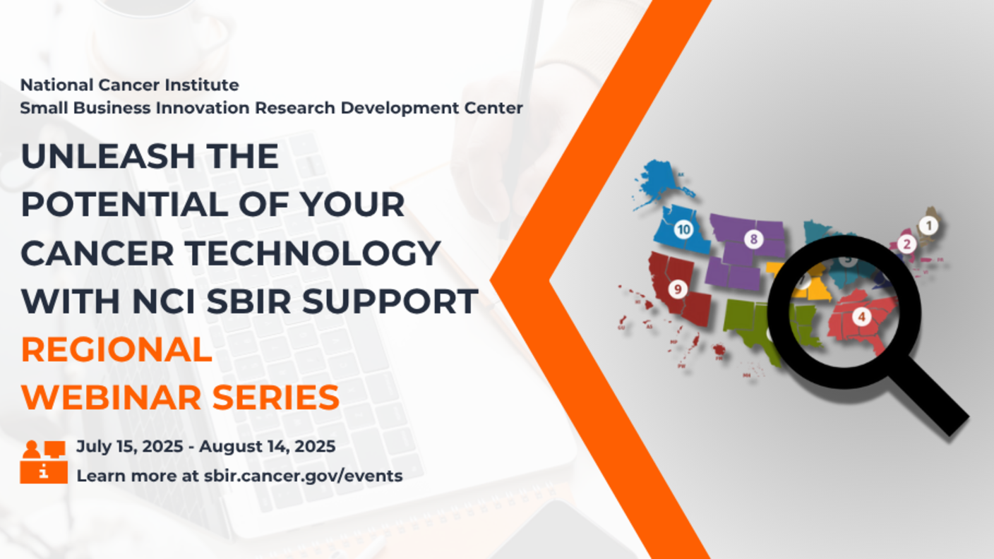 NCI SBIR Regional Webinar Series - Homepage
