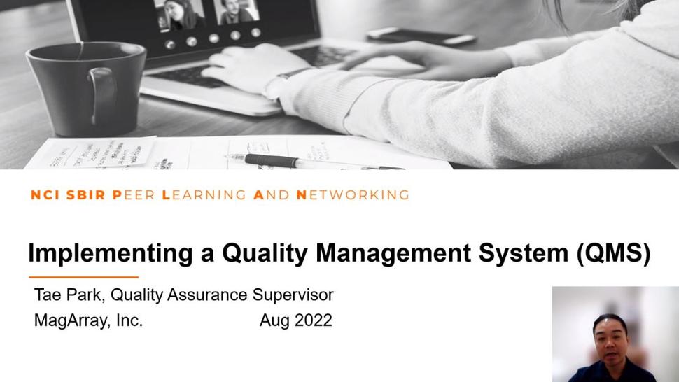 PLAN - QMS - MagArray, Inc