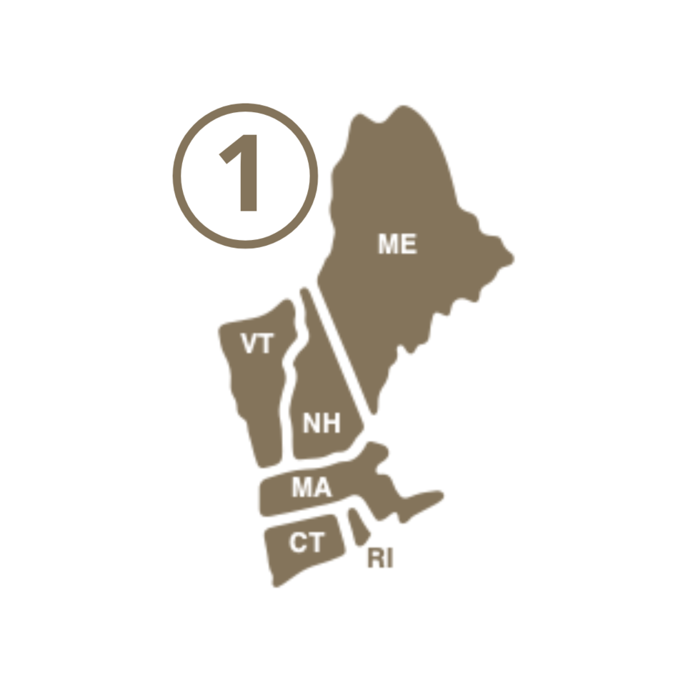 HHS Regional Map - Region 1