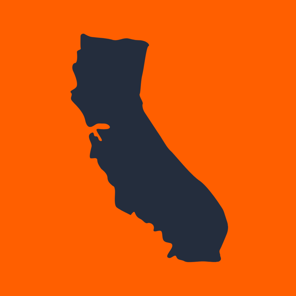 Outline of the state of California