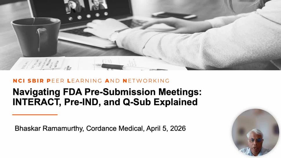 Slide with PLAN webinar title and Cordance Medical.